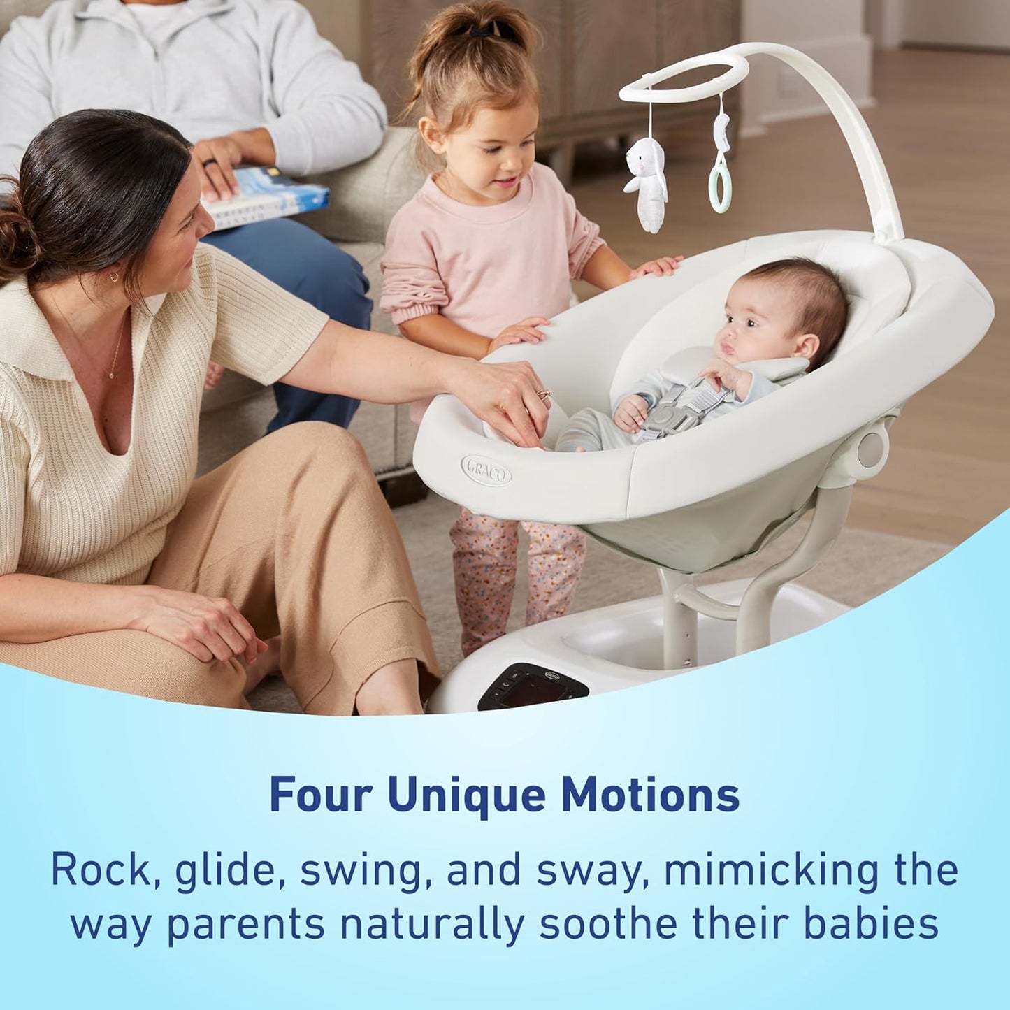 Graco SmartSense Baby Swing with Cry Detection Technology